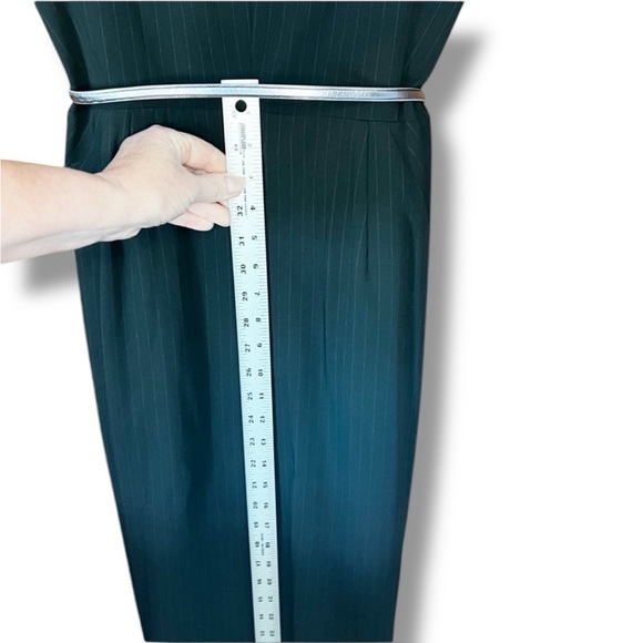 Etcetera Basic Black Mystery Dress New with Tags Size 10 slight pinstripe - Picture 6 of 8